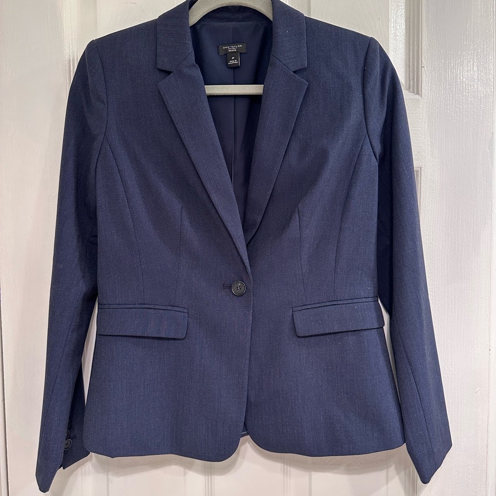 Women's Ann Taylor Factory Navy Blazer